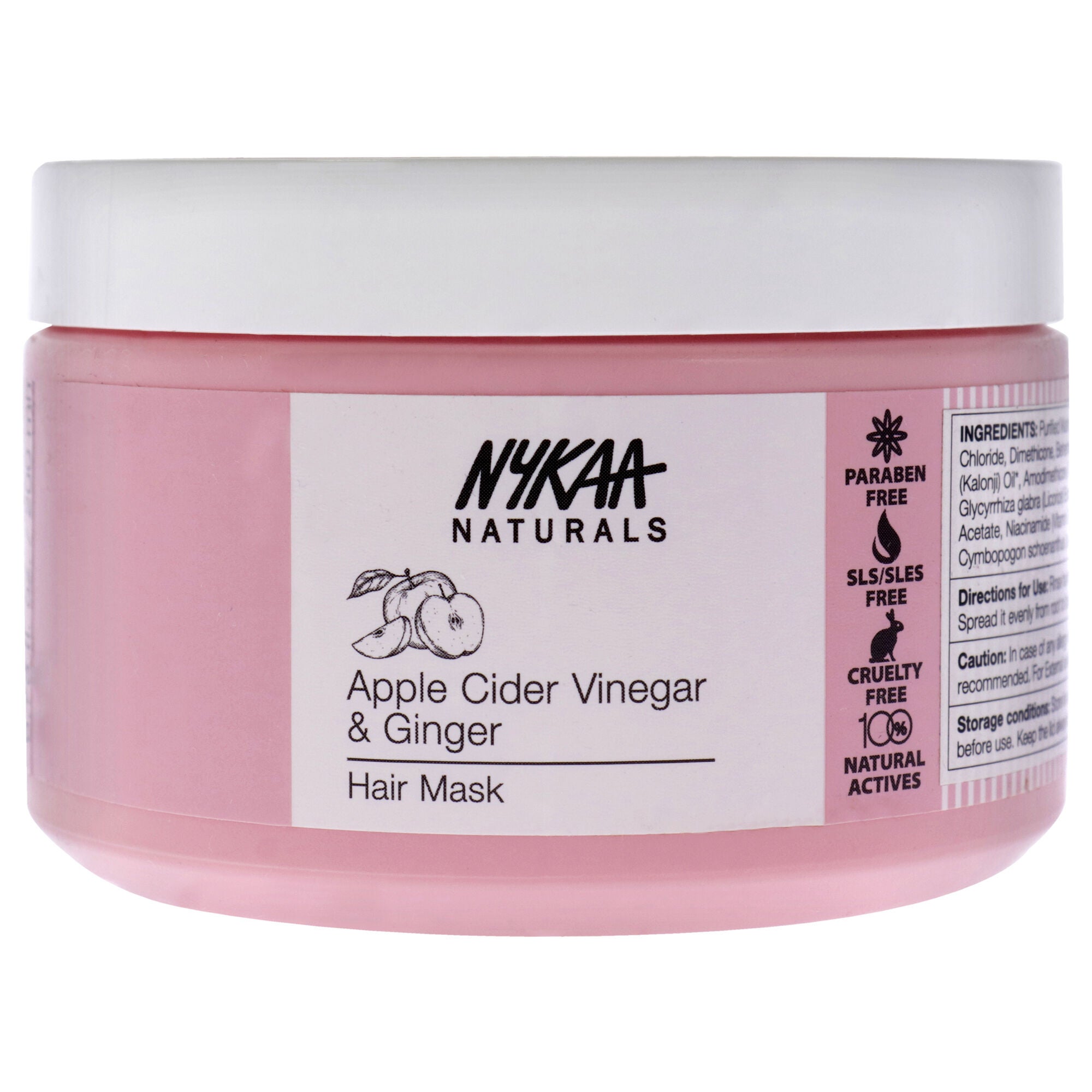 Hair Mask - Apple Cider Vinegar and Ginger by Nykaa Naturals for Women - 6.76 oz Masque, See Description, hi-res image number 0
