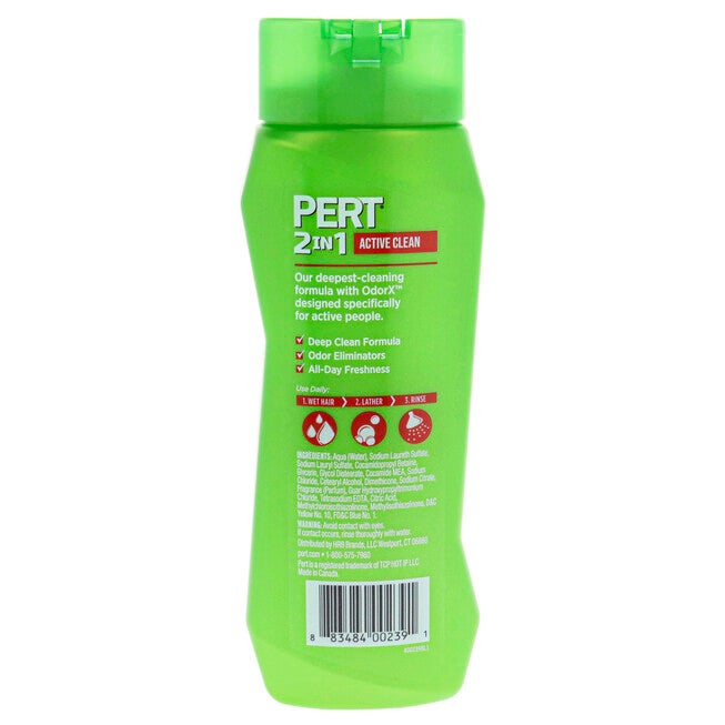 2 in 1 Active Clean Shampoo and Conditioner by Pert for Unisex - 13.5 oz Shampoo and Conditioner, See Description, alternate image number 1