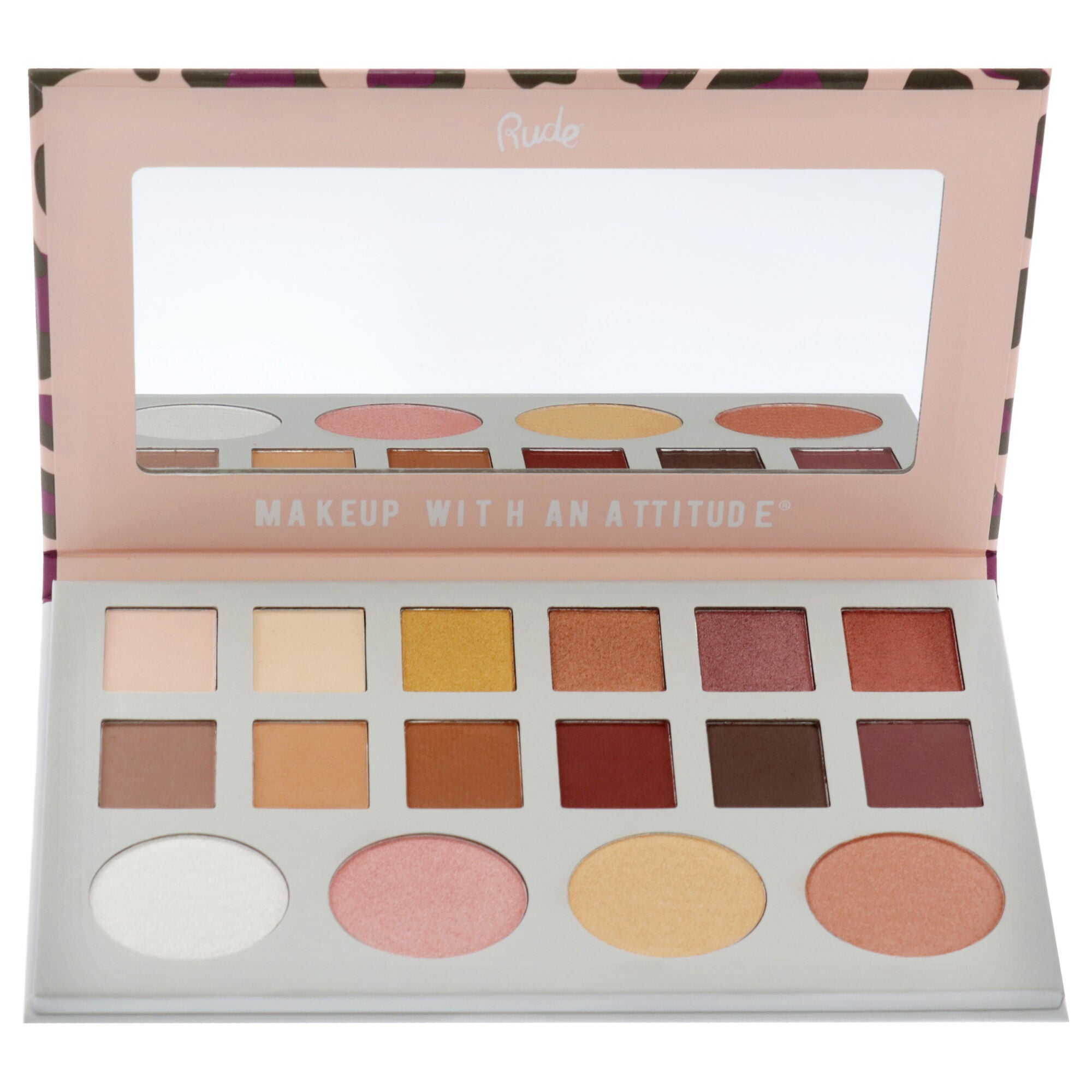 Leopardina Eyeshadow and Highlighter Palette by Rude Cosmetics for Women - 1.031 oz Makeup, See Description, alternate image number 3