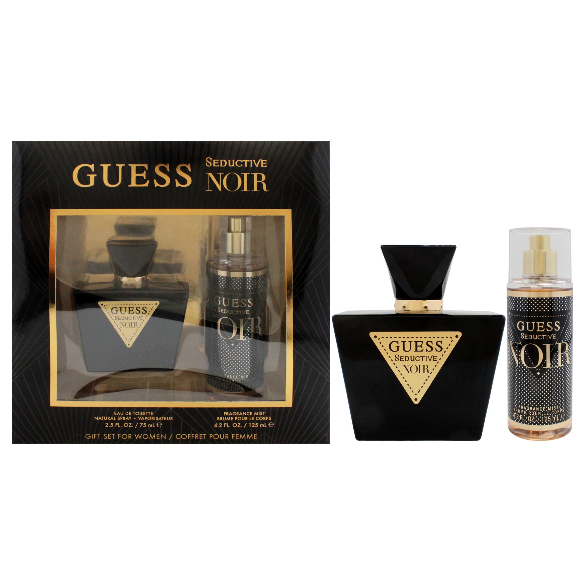 Guess Seductive Noir by Guess for Women - 2 Pc Gift Set 2.5oz EDT Spray, 4.2oz Fragrance Mist, See Description, hi-res image number 0