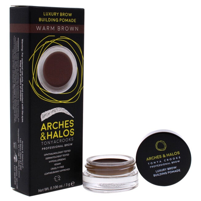 Luxury Brow Buiding Pomade - Warm Brown by Arches and Halos for Women - 0.106 oz Pomade, See Description, alternate image number 2