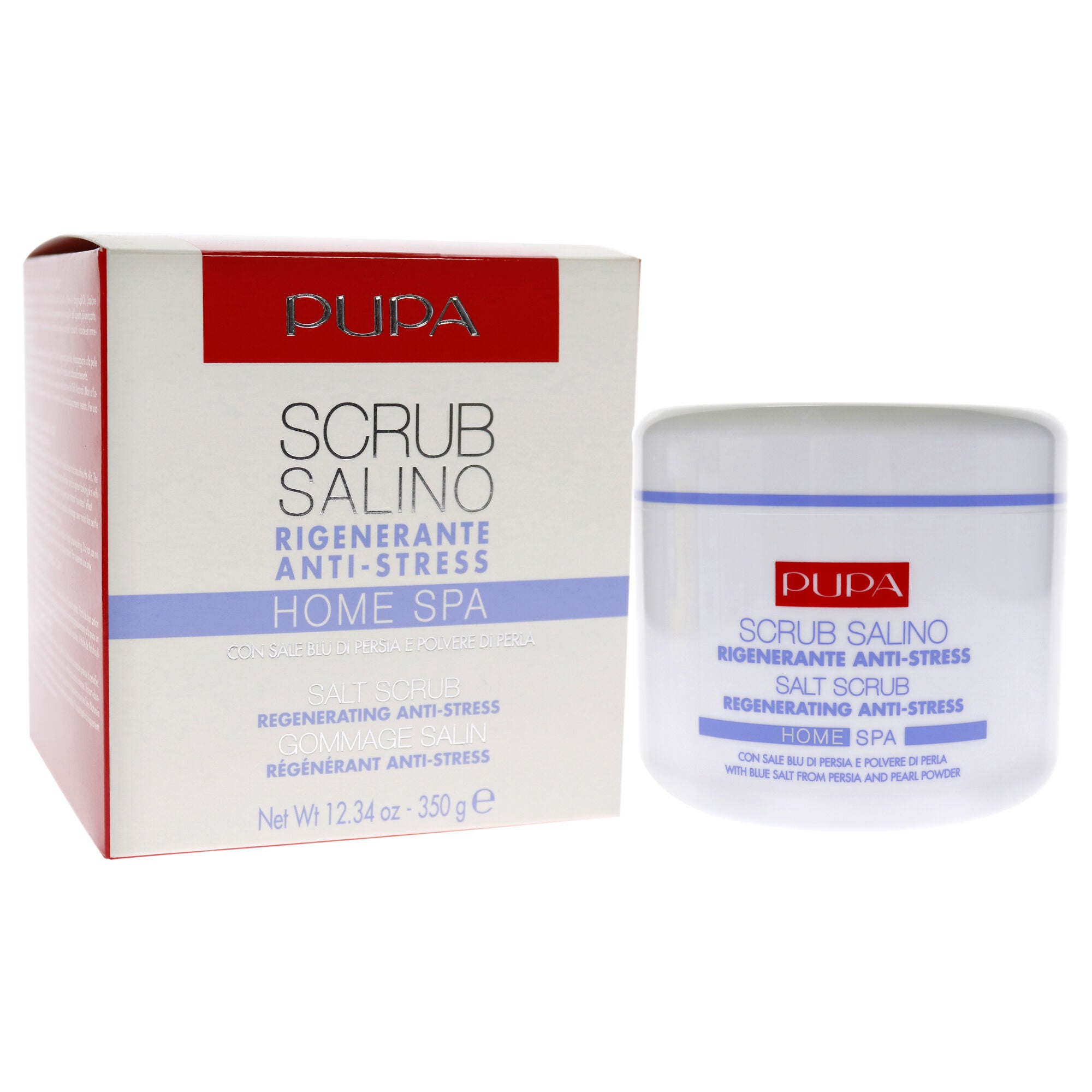 Home Spa Regenerating Anti Stress Salt Scrub - Pearl Extract by Pupa Milano for Unisex - 12.34 oz Scrub, See Description, alternate image number 2