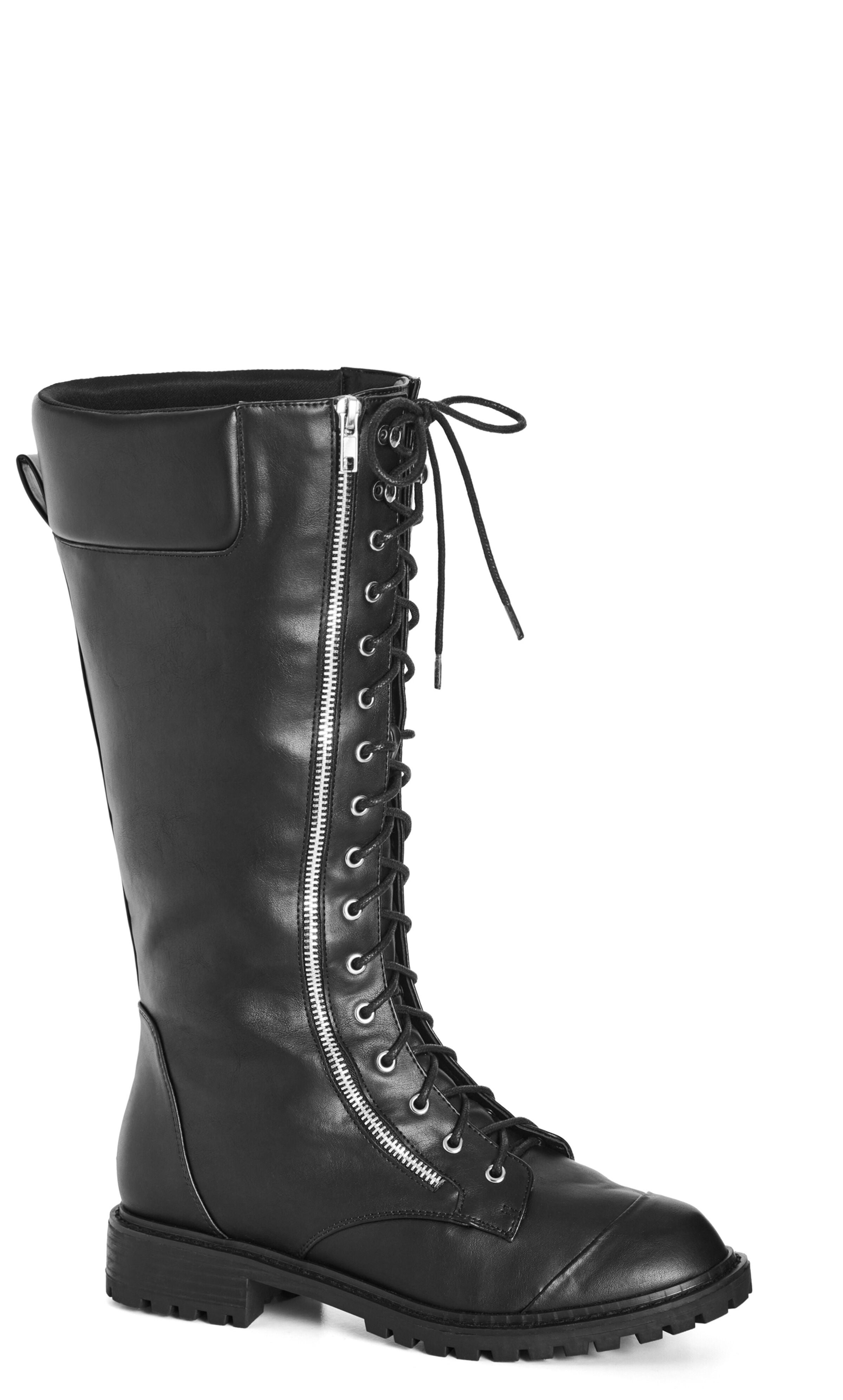 WIDE FIT Rochelle Knee Boot - black, Black, hi-res image number 0