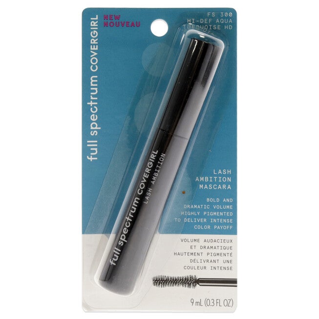 Full Spectrum Lash Ambition Mascara - 300 Hi-Def Aqua by CoverGirl for Women - 0.3 oz Mascara, , alternate image number null