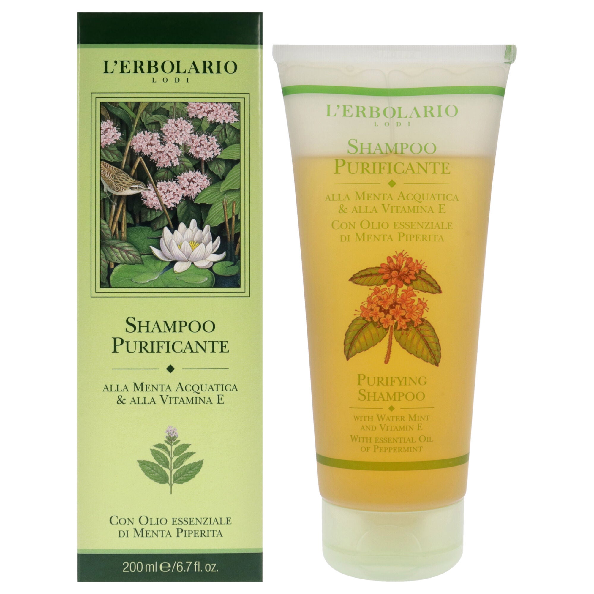 Purifying Shampoo by LErbolario for Unisex - 6.7 oz Shampoo, See Description, hi-res image number 0