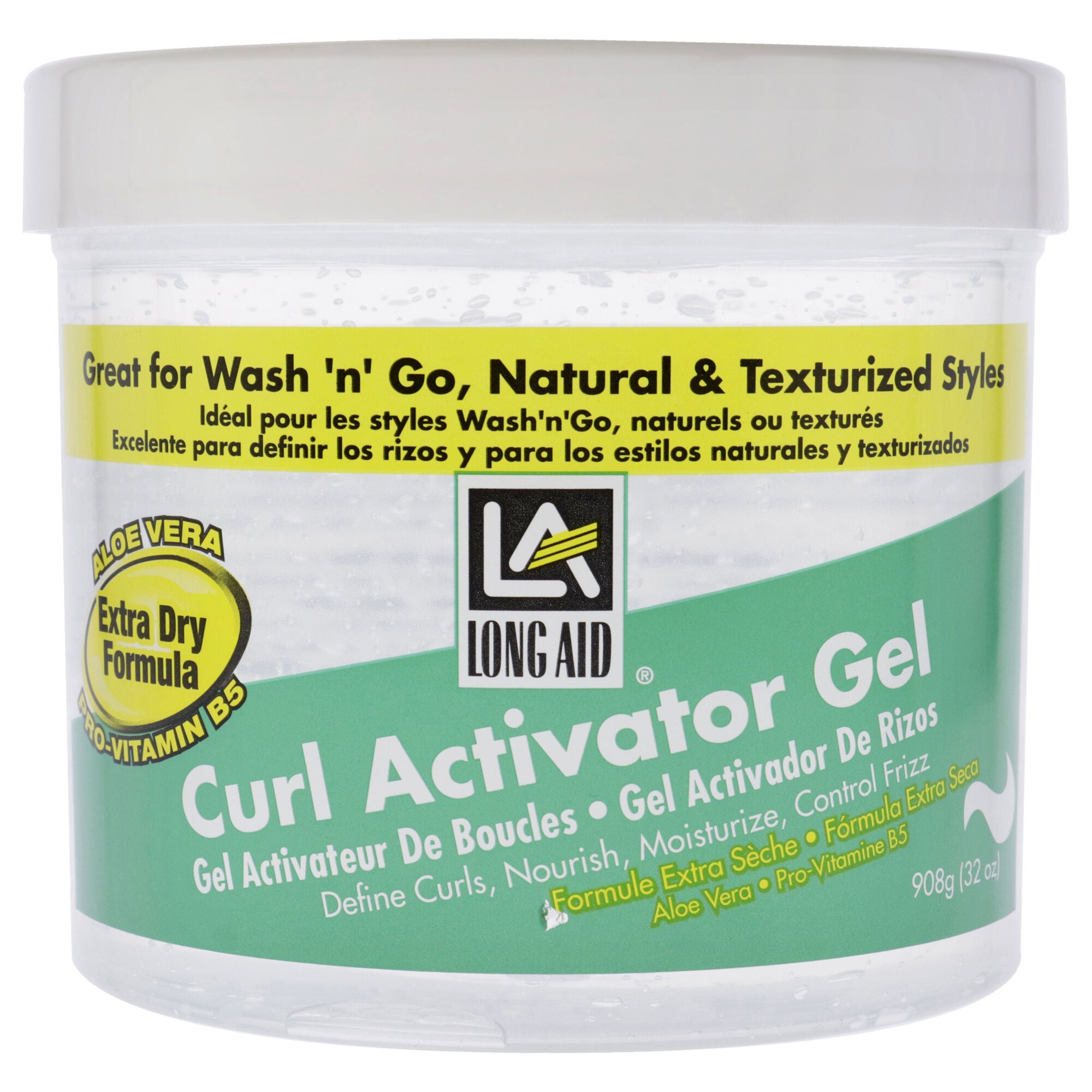 Long-Aid Curl Activator Gel - Extra Dry by Ampro for Women - 32 oz Gel, See Description, hi-res image number 0