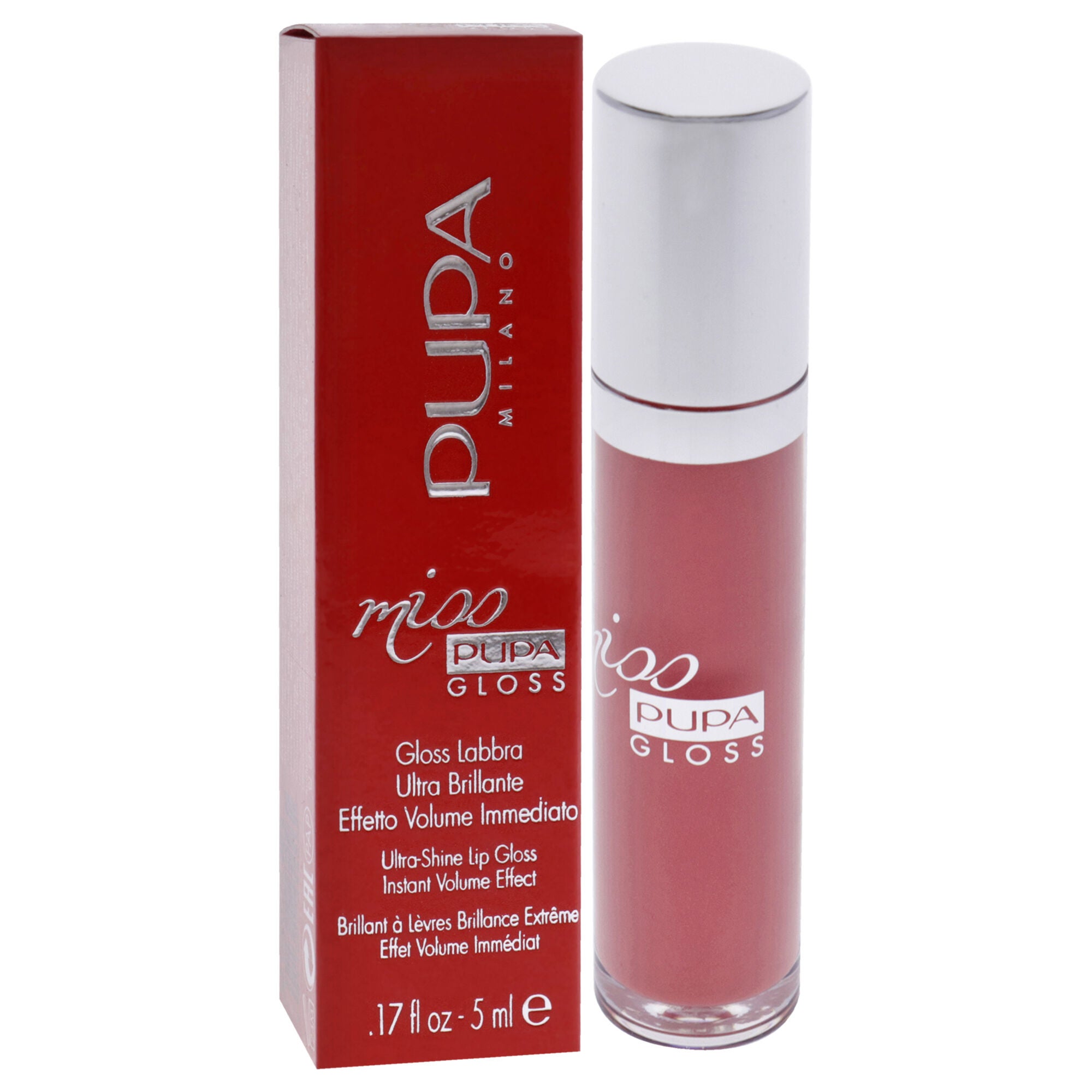 Miss Pupa Gloss Ultra-Shine Lip Gloss - 302 Ingenious Pink by Pupa Milano for Women - 0.17 oz Lip Gloss, , alternate image number 6