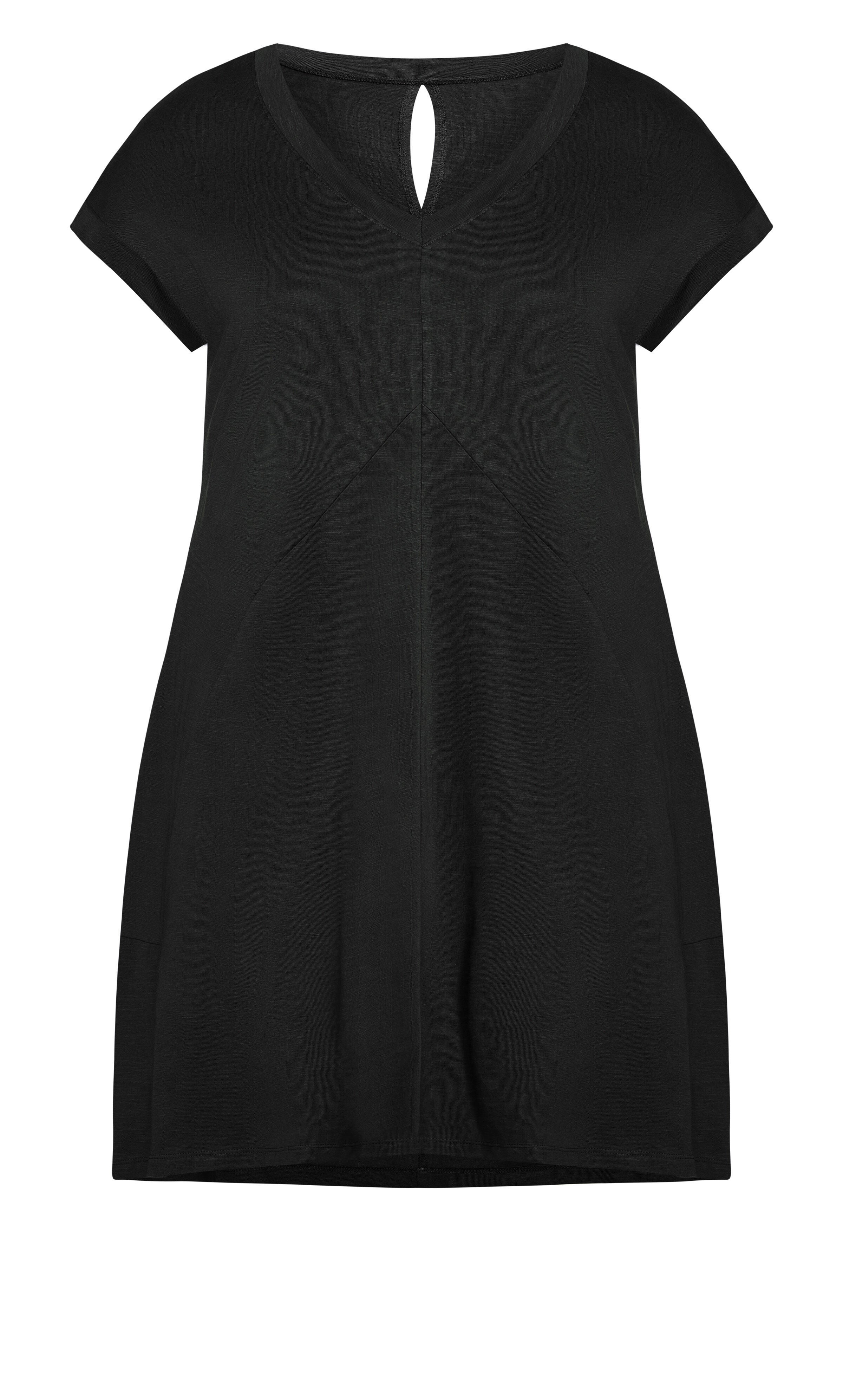 Lilly Plain Dress - black, , alternate image number 3