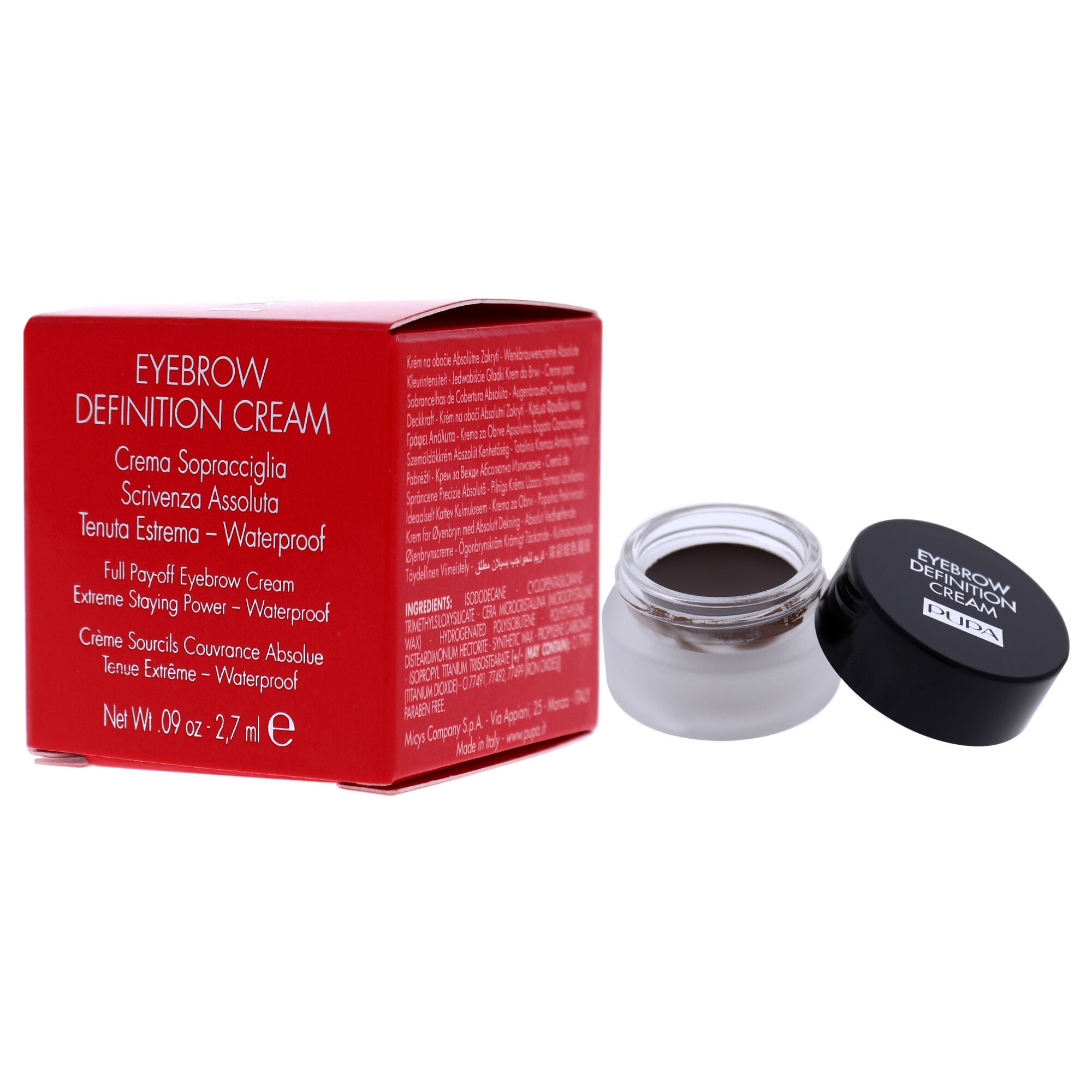 Eyebrow Definition Cream - 003 Cocoa by Pupa Milano for Women - 0.09 oz Eyebrow Cream, See Description, alternate image number 3