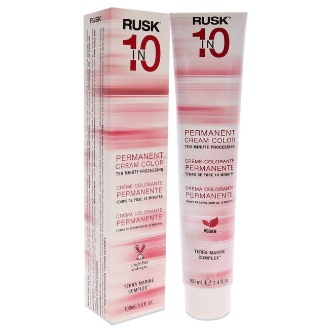 Permanent Cream Color In10 - 5M Light Mahogany Brown by Rusk for Unisex - 3.4 oz Hair Color, See Description, alternate image number 2