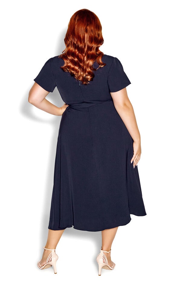 Belted Garden Dress - french navy, , alternate image number 2