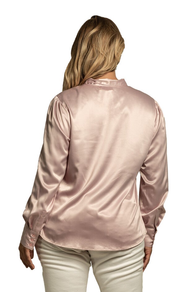 Women's Plus Size Bow-tie Neck Long Sleeve Blouse, , alternate image number null
