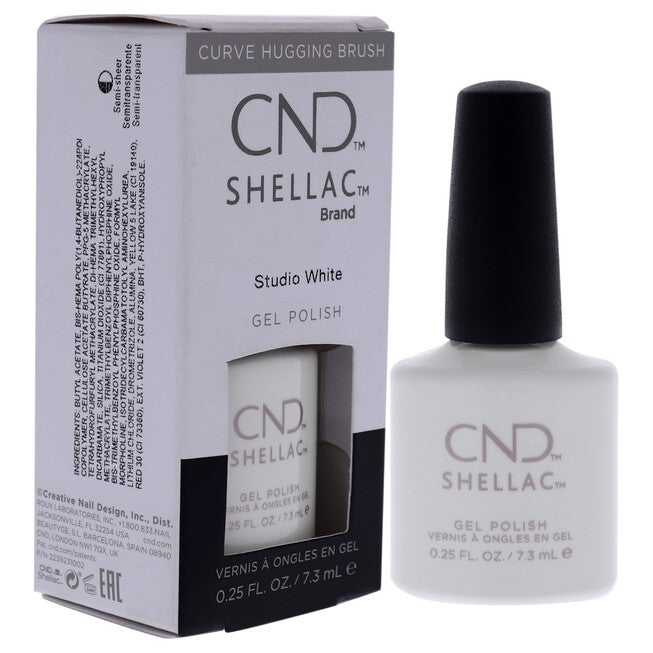 Shellac Nail Color - Studio White by CND for Women - 0.25 oz Nail Polish, See Description, alternate image number 1