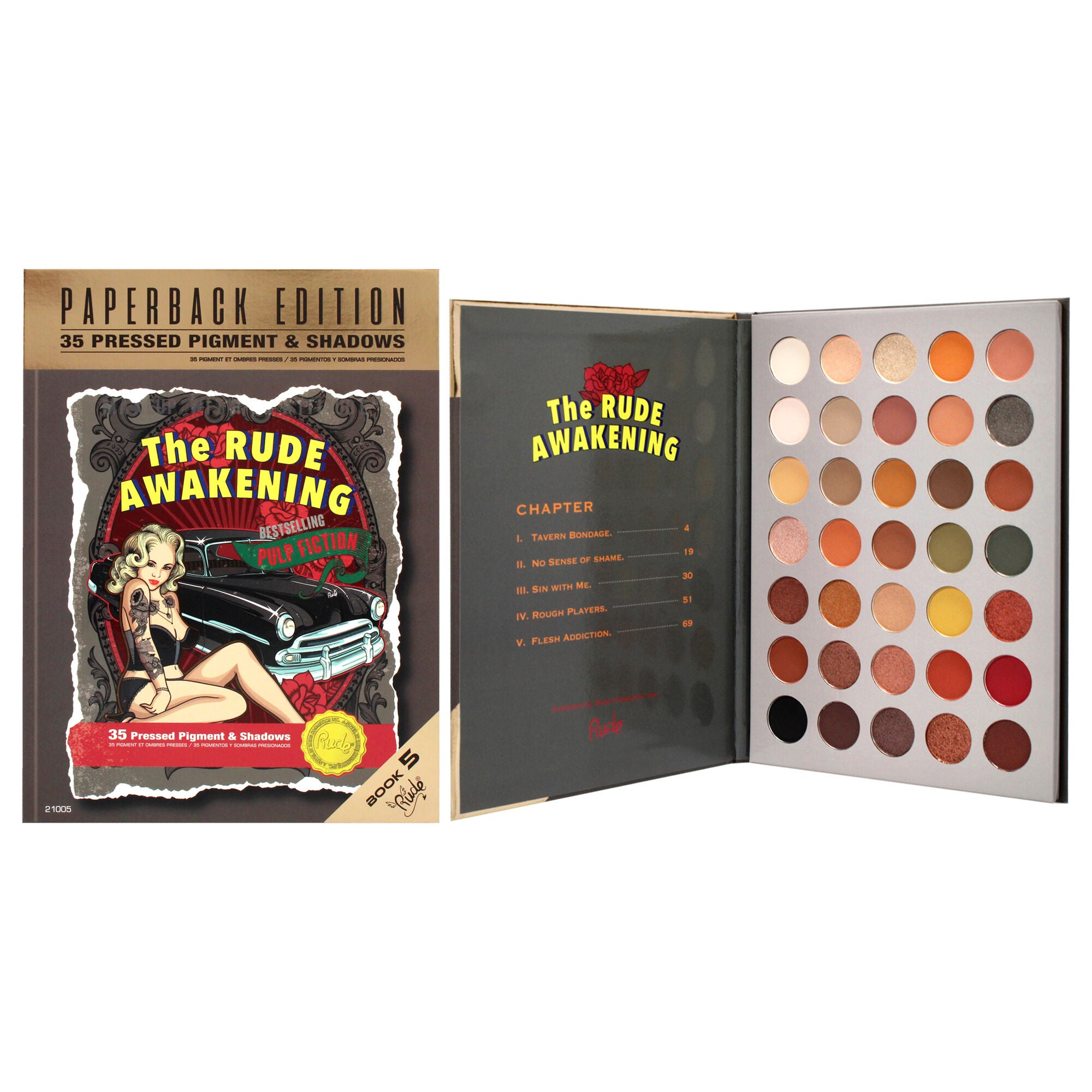 The Rude Awakening Eyeshadow Palette - Paperback Edition by Rude Cosmetics for Women - 0.74 oz Palette, , alternate image number 5