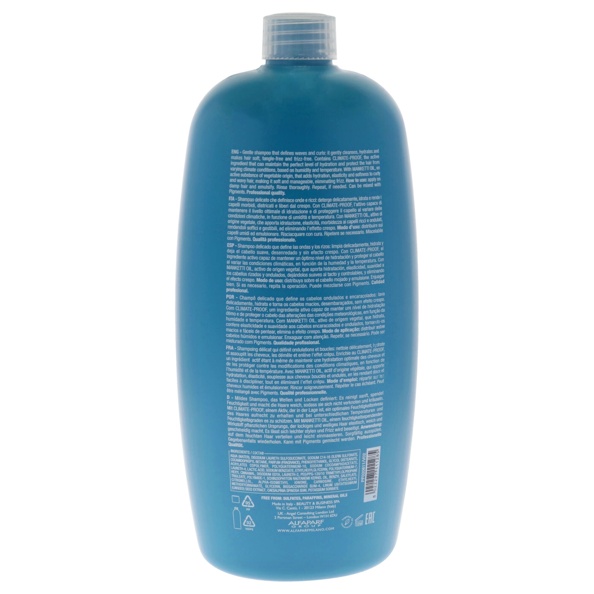 Semi Di Lino Curls Enhancing Low Shampoo by Alfaparf Milano for Unisex - 33.8 oz Shampoo, See Description, alternate image number 2