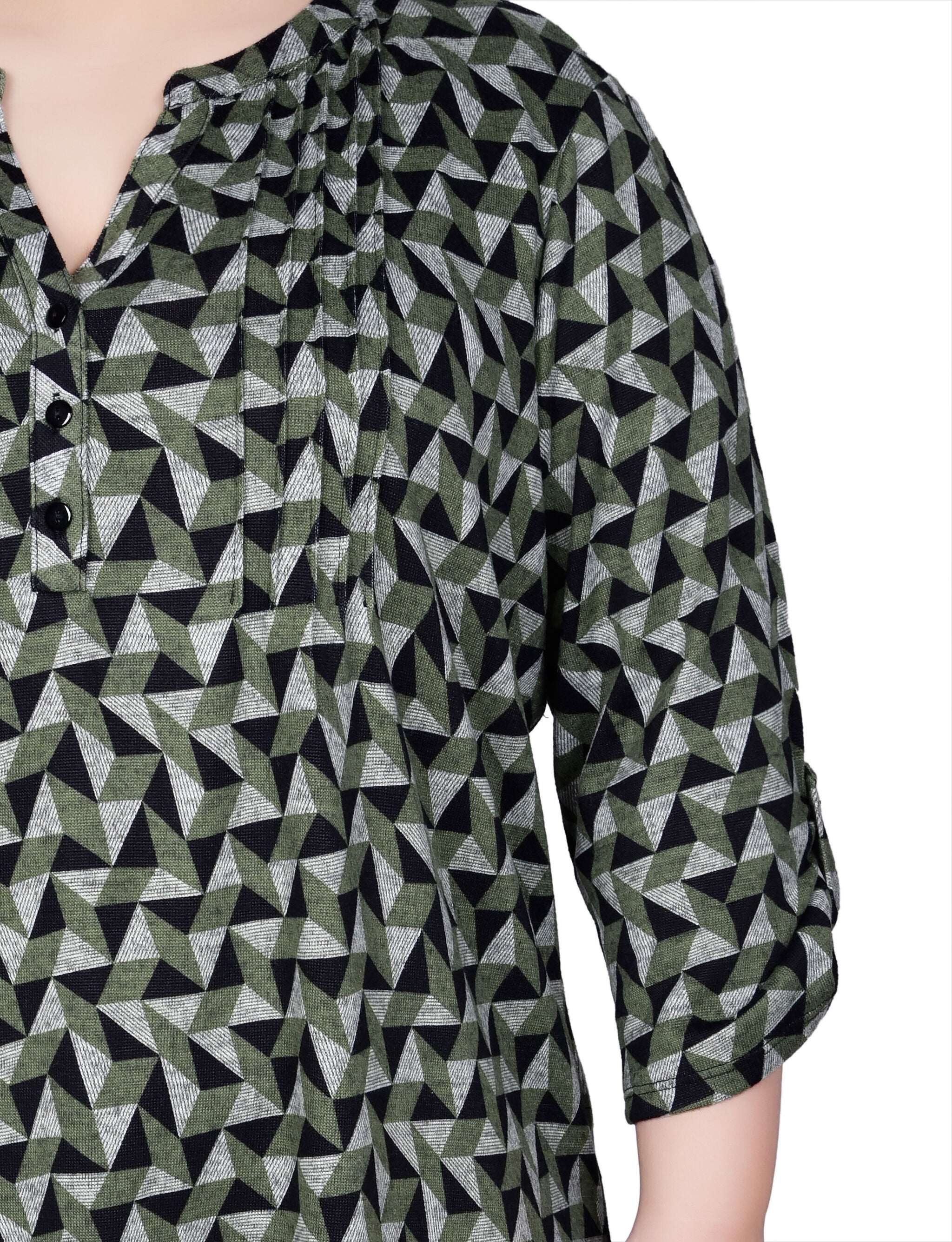 3/4 Roll Sleeve Top, , alternate image number 4