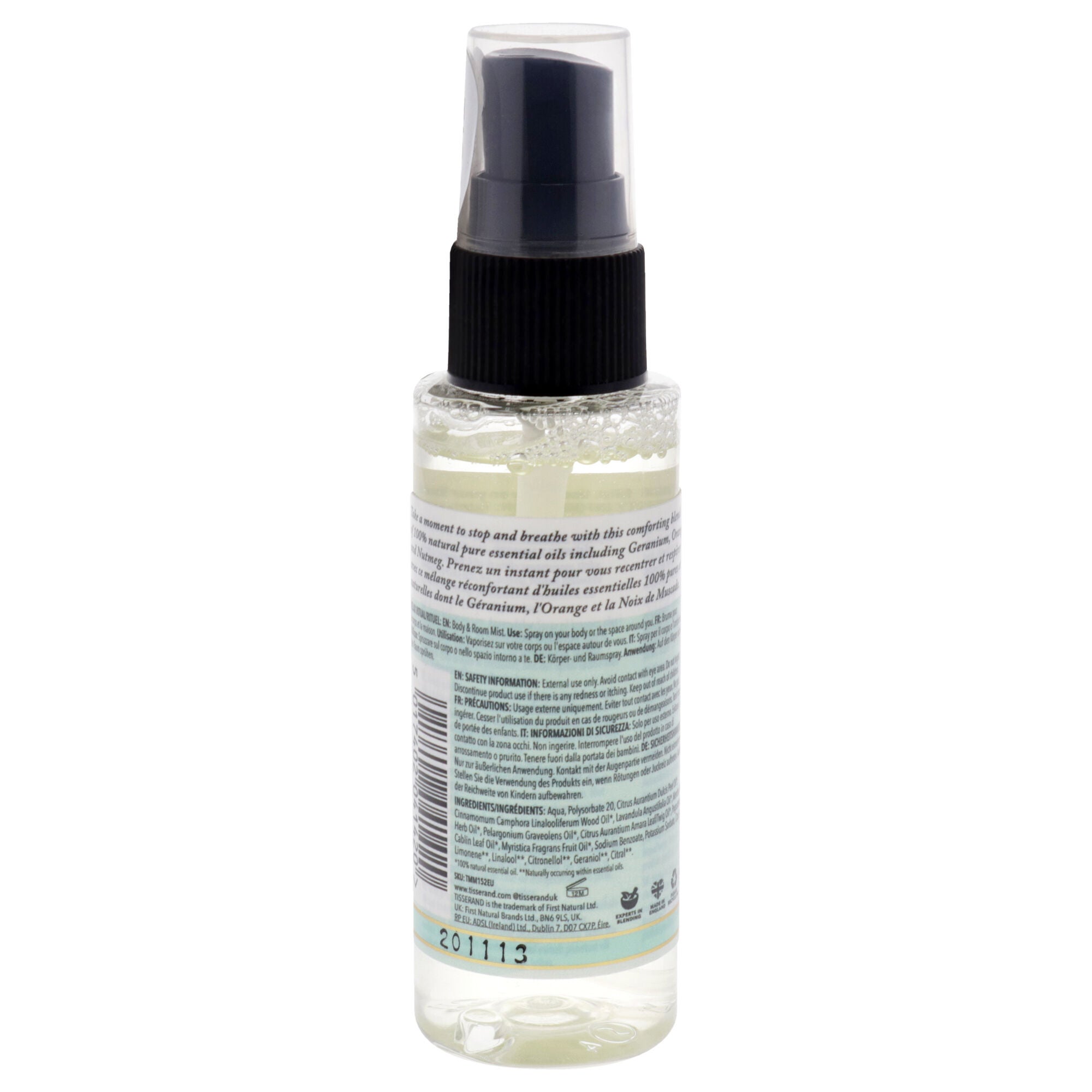 Body And Room Mist - Relax by Tisserand for Unisex - 1.6 oz Room Mist, See Description, alternate image number 1