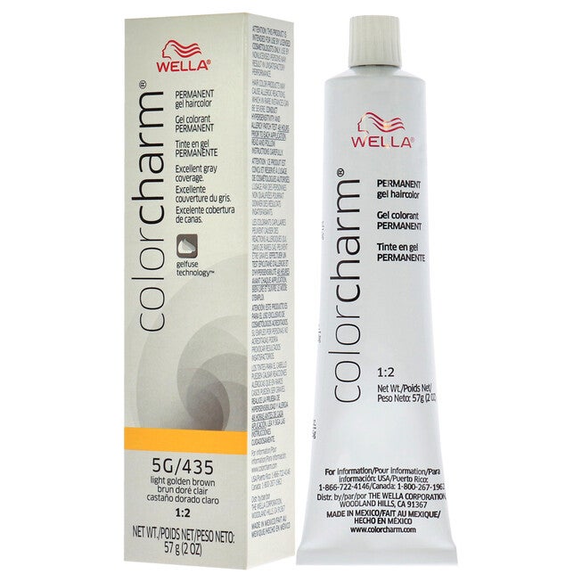 Color Charm Permanent Hair Color Gel - 435 5G Light Golden Brown by Wella for Unisex -2 oz Hair Color, See Description, alternate image number 3