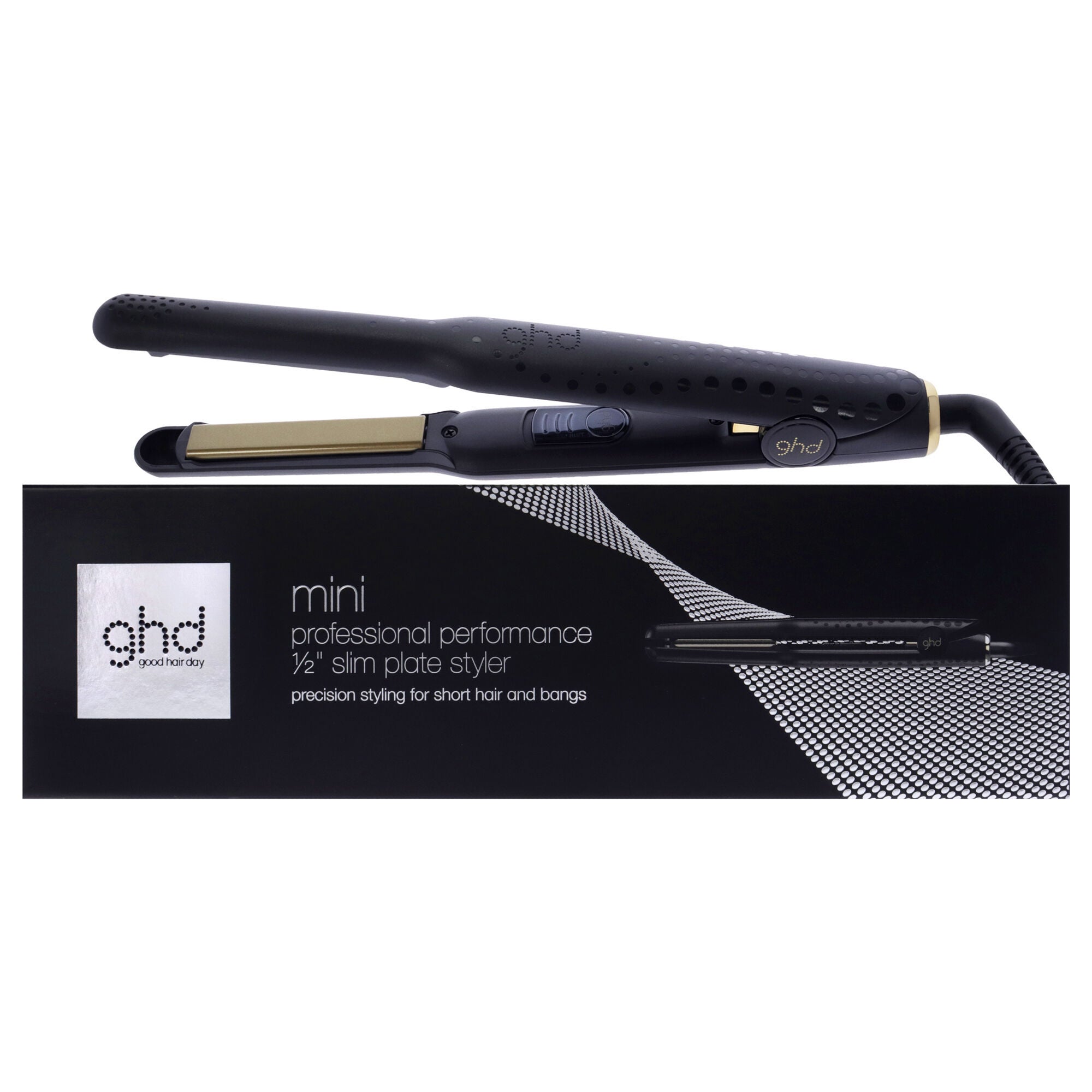 GHD Gold Professional Styler Flat Iron - Black by GHD for Unisex - 0.5 Inch Flat Iron, See Description, hi-res image number 0