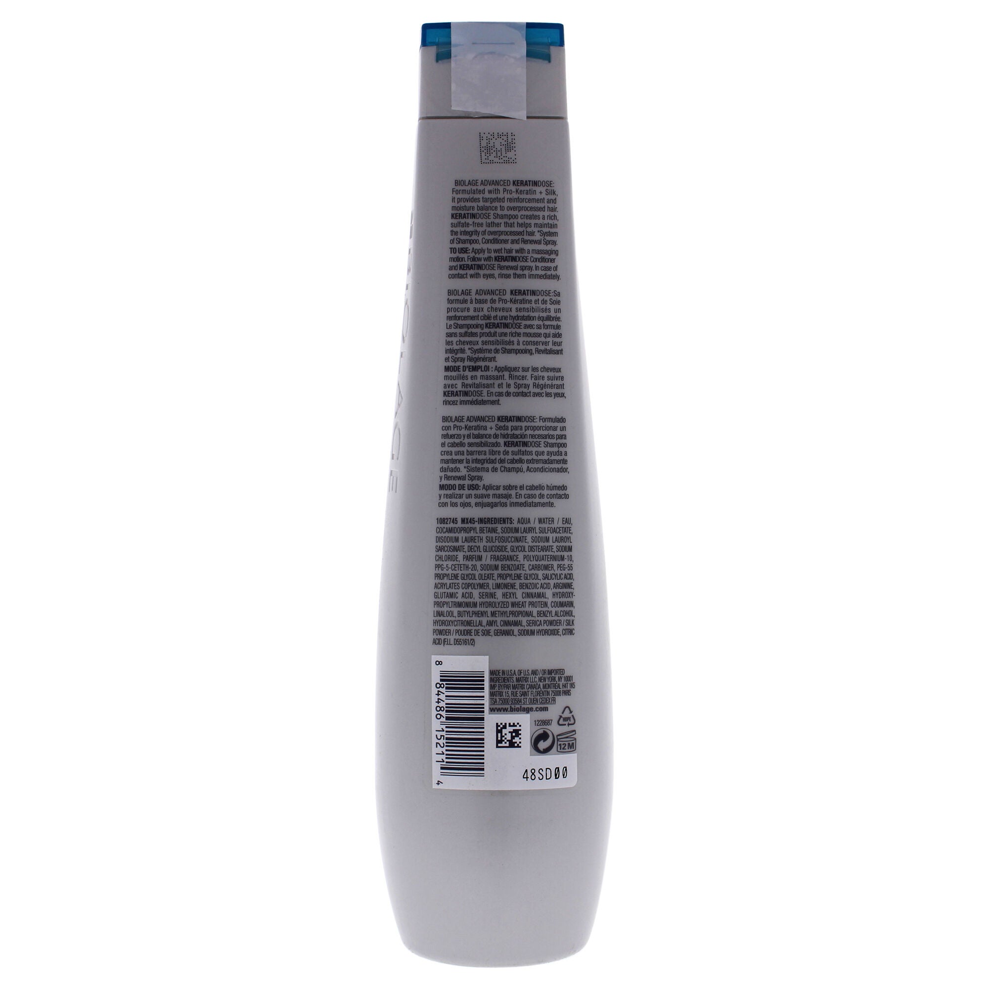 Biolage Keratin Dose Shampoo by Matrix for Unisex - 13.5 oz Shampoo, See Description, alternate image number 2