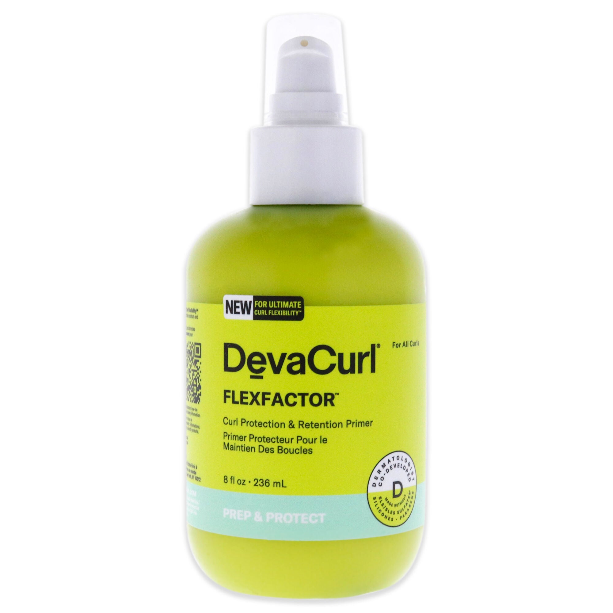 FlexFactor Curl Protection and Retention Primer by DevaCurl for Unisex - 8 oz Primer, See Description, hi-res image number 0