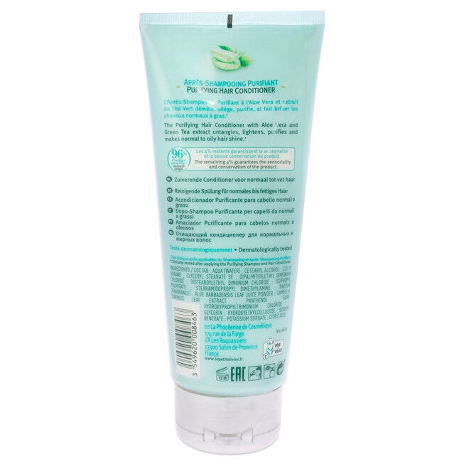 Hair Conditioner Purifying - Aloe Vera and Green Tea by Le Petit Olivier for Women - 6.76 oz Conditioner, , alternate image number null
