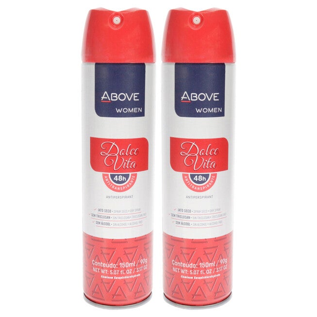 48 Hours Antiperspirant Deodorant - Dolce Vita by Above for Women - 3.17 oz Deodorant Spray - Pack of 2, NA, hi-res image number null