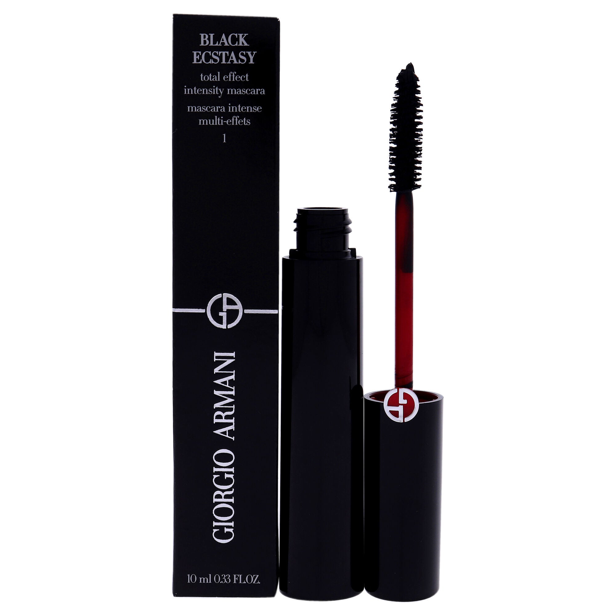 Black Ecstasy Total Effect Intensity Mascara - 1 Obsidian Black by Giorgio Armani for Women - 0.33 oz Mascara, See Description, hi-res image number 0