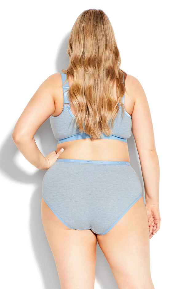 Stripe Cotton Modern Brief - blue, , alternate image number 1