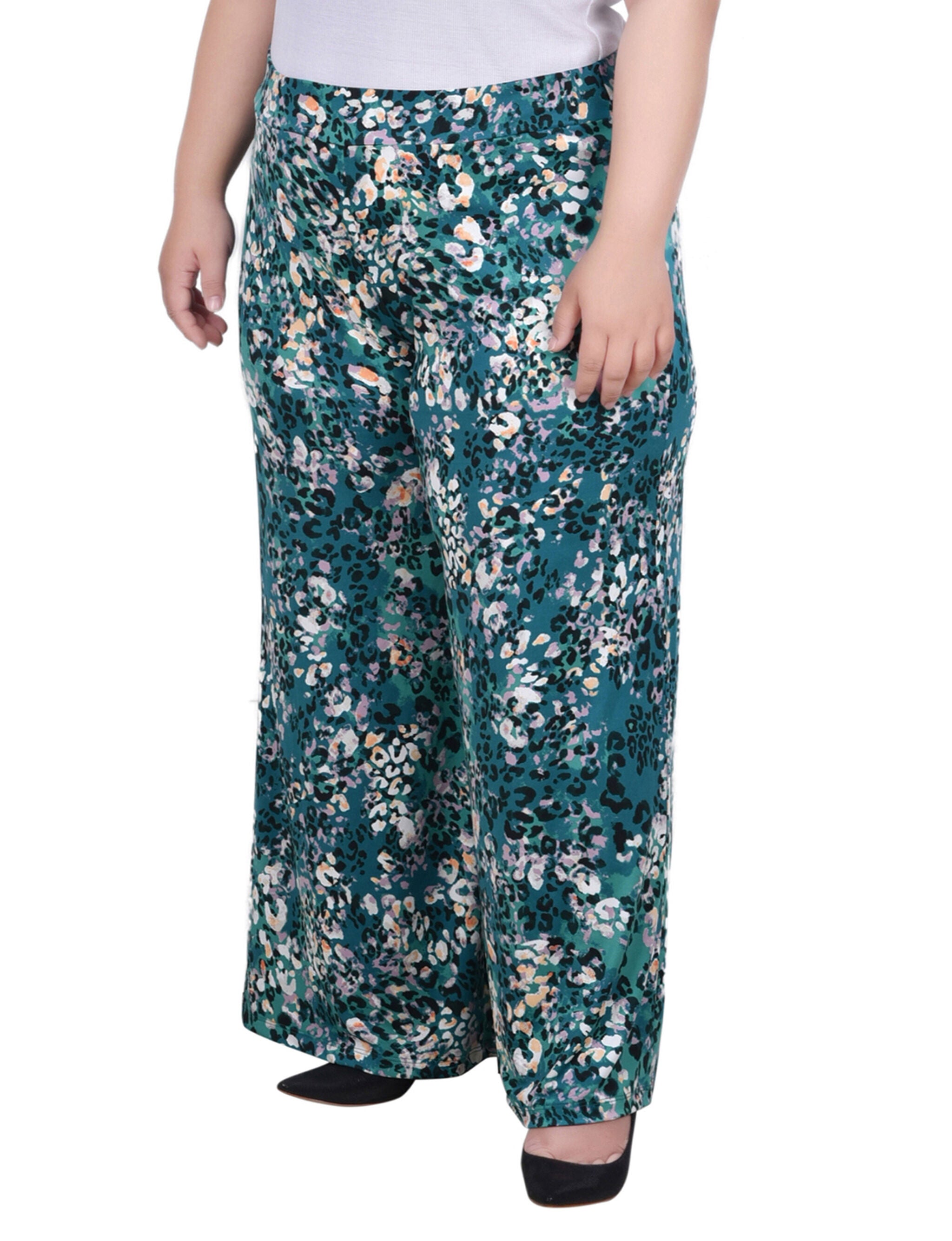 Wide Leg Pull On Pant, , alternate image number 4