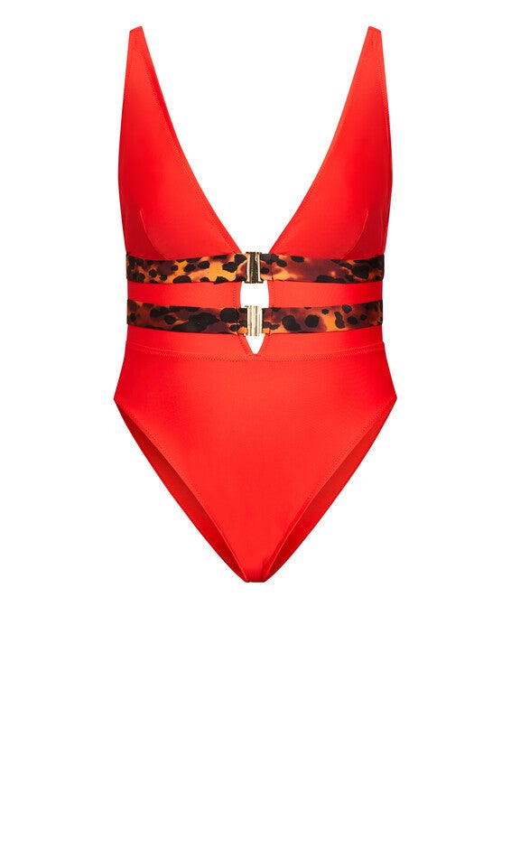 Vibeka Print 1 Piece - tigerlily, , alternate image number 2