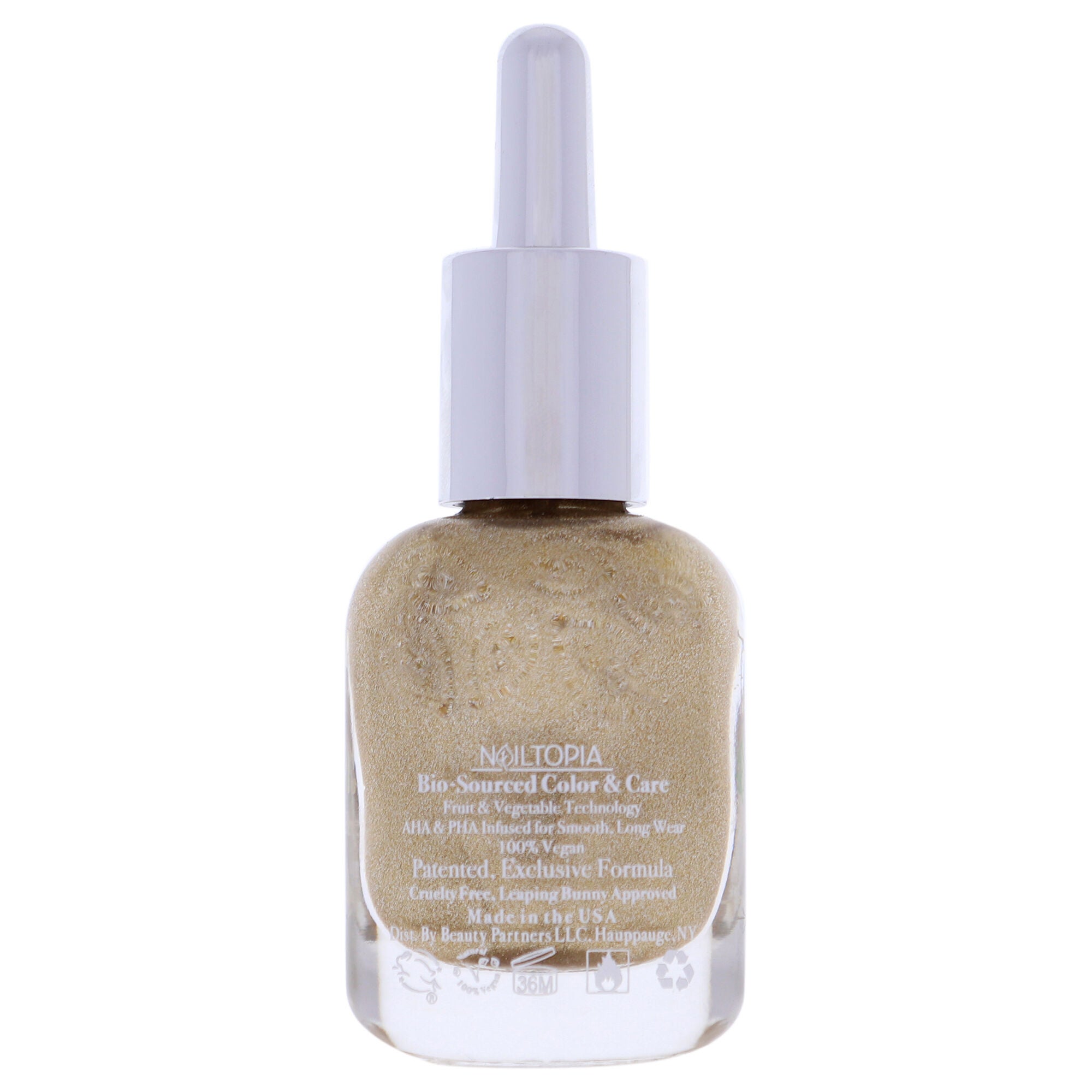 Bio-Sourced Chip Free Nail Lacquer - Liquid Gold by Nailtopia for Women - 0.41 oz Nail Polish, , alternate image number 5