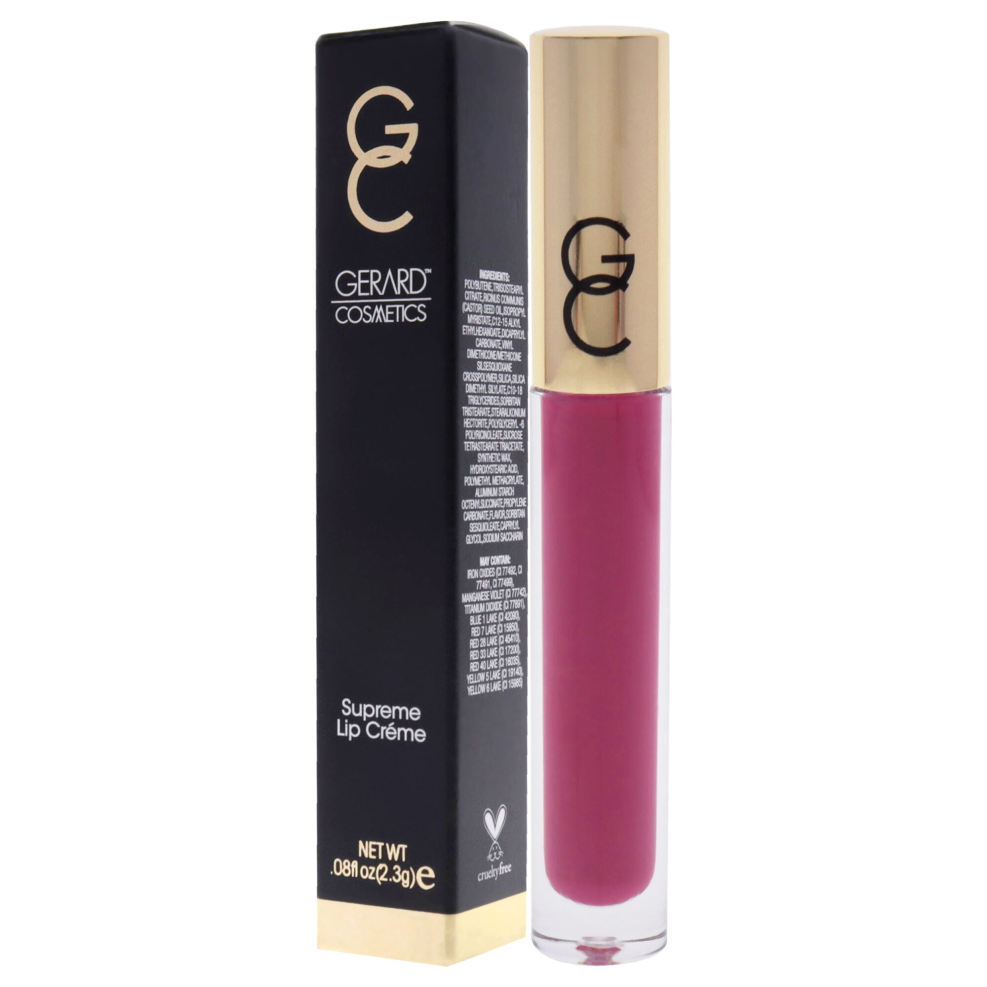 Supreme Lip Creme - Electric Rose by Gerard Cosmetic for Women - 0.08 oz Lip Gloss, , alternate image number 7
