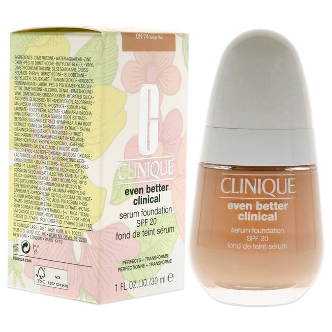 Even Better Clinical Serum Foundation SPF 20 - CN 74 Beige by Clinique for Women - 1 oz Foundation, , alternate image number 7
