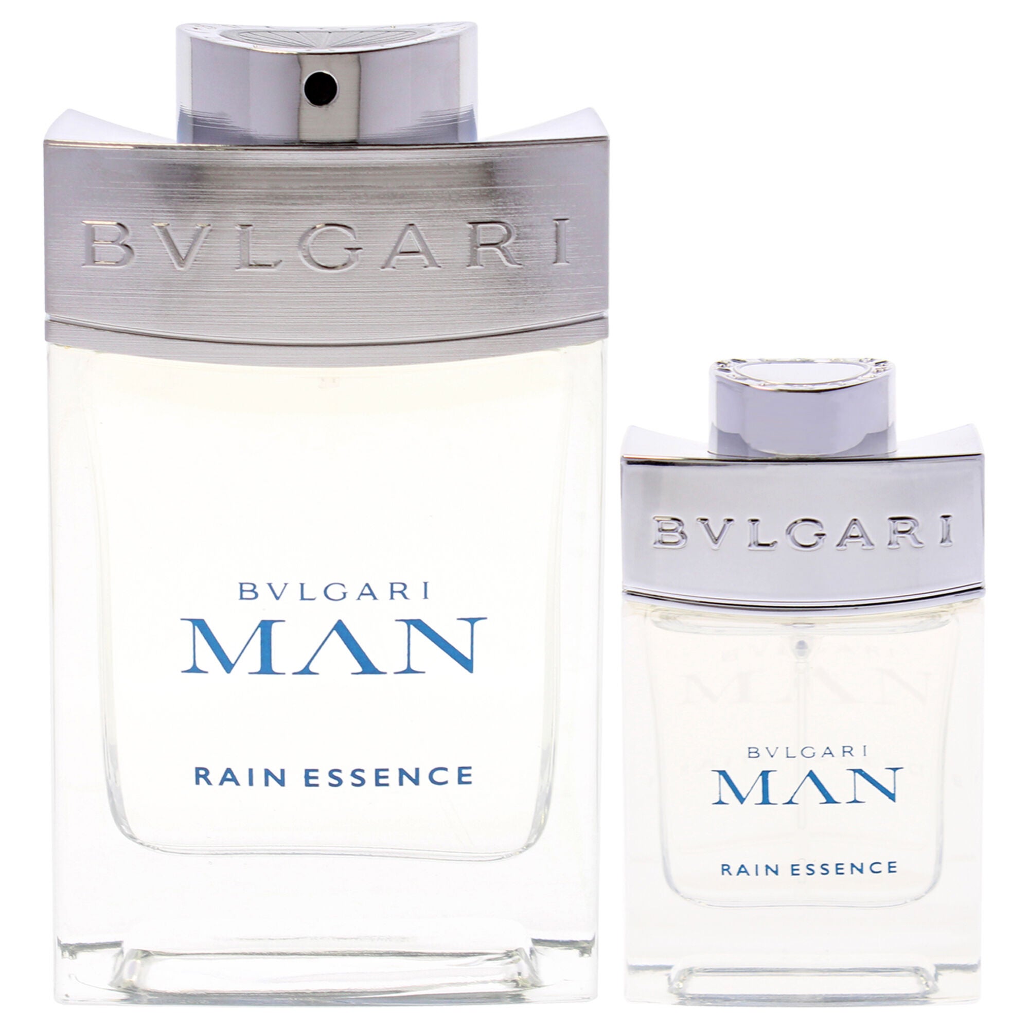 Bvlgari Man Rain Essence by Bvlgari for Men - 2 Pc Gift Set 3.3oz EDP Spray, 0.5oz EDP Spray, Clear, alternate image number 1