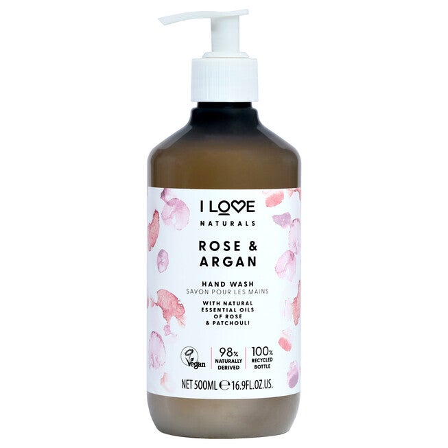 Naturals Hand Wash - Rose and Argan by I Love Cosmetics for Women - 16.9 oz Hand Wash, See Description, hi-res image number 0