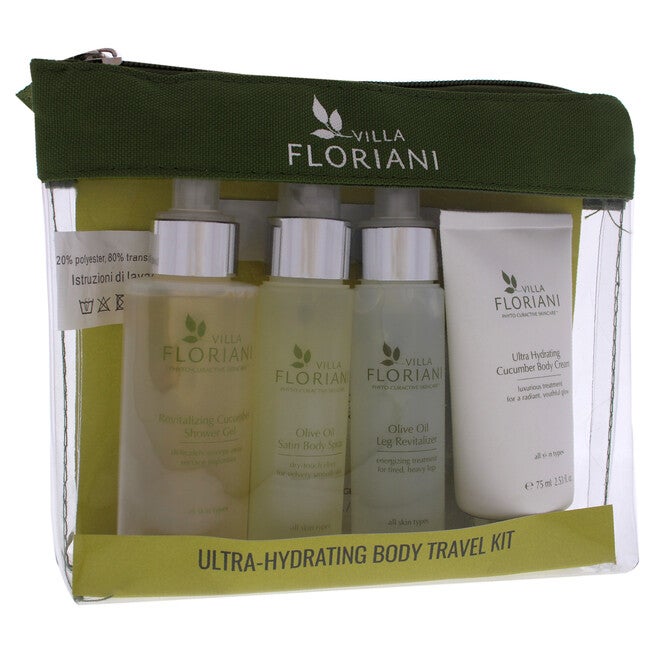 Ultra-Hydrating Body Travel Kit by Villa Floriani for Unisex - 5 Pc Gift Set, See Description, alternate image number 2