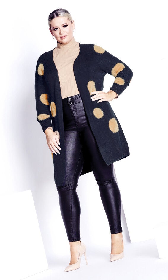 Donatella Cardigan - navy marle, , alternate image number null