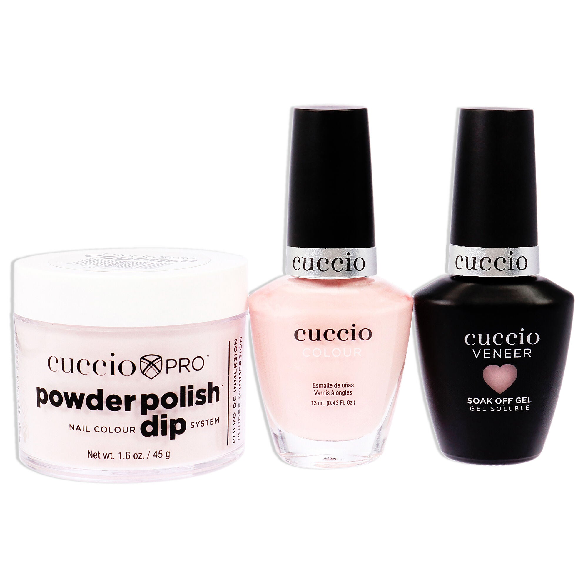 Match Makers Plus Dip - On Sail by Cuccio Colour for Women - 3 Pc 1.6oz Pro Powder Polish Dip System, 0.44oz Veneer Soak Off Gel, 0.43oz Colour Nail Polish, , alternate image number 3