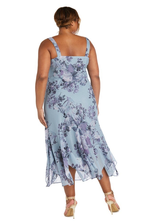 Two-Piece Flyaway Long Daytime Jacket Dress, , alternate image number null