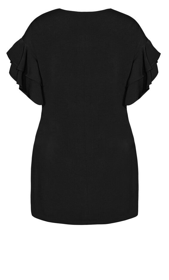 Double Frill Dress - black, , alternate image number 3