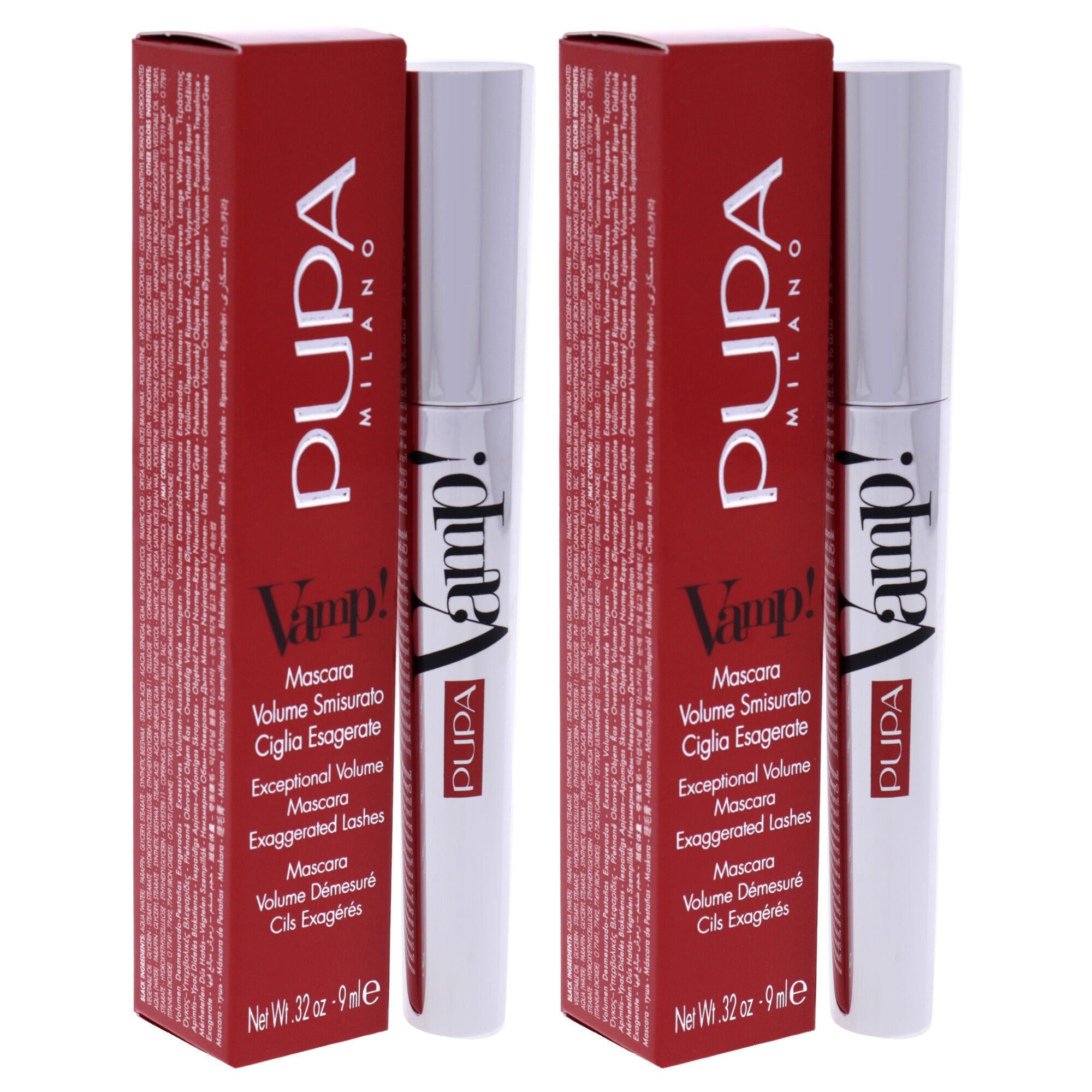 Vamp! Mascara - 200 Chocolate Brown by Pupa Milano for Women - 0.32 oz Mascara - Pack of 2, , alternate image number 6