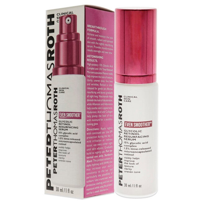 Even Smoother Glycolic Retinol Resurfacing Serum by Peter Thomas Roth for Women - 1 oz Serum, , alternate image number 7