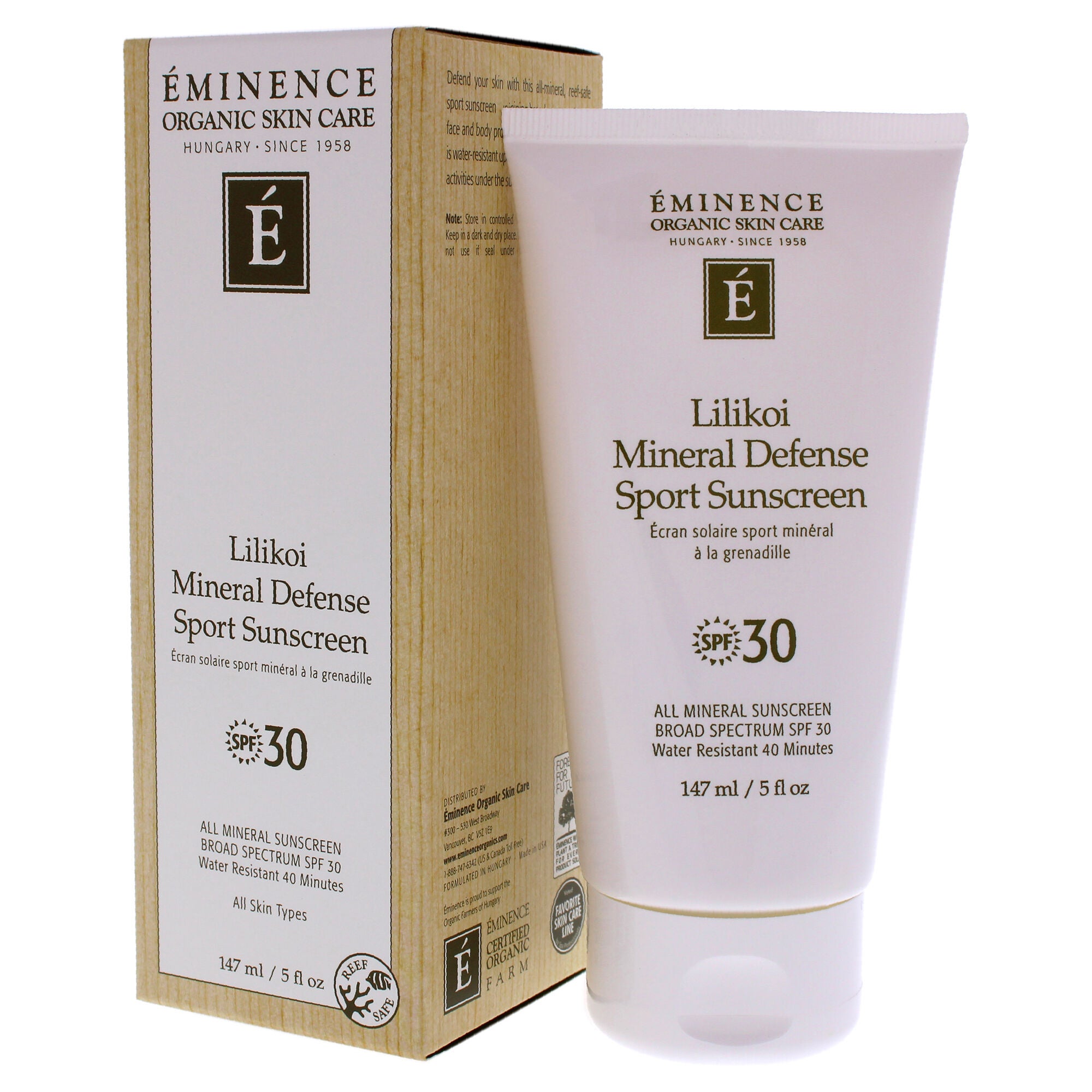 Lilikoi Mineral Defense Sport SPF 30 by Eminence for Unisex - 5 oz Sunscreen, See Description, alternate image number 3