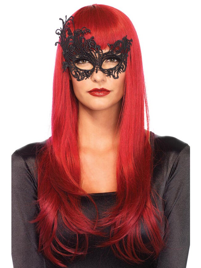 Venetian Eye Mask, Black, hi-res image number 0