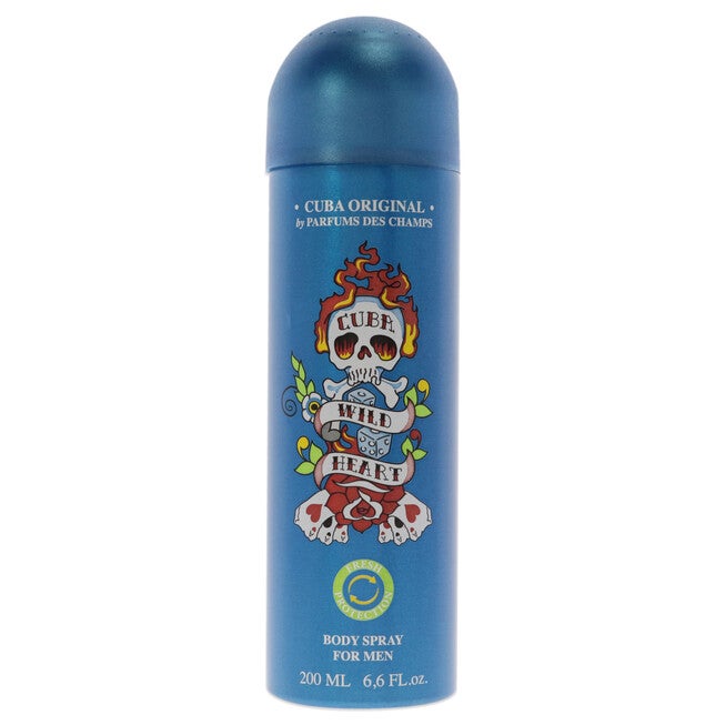 Cuba Wild Heart by Cuba for Men - 6.6 oz Body Spray, , alternate image number null