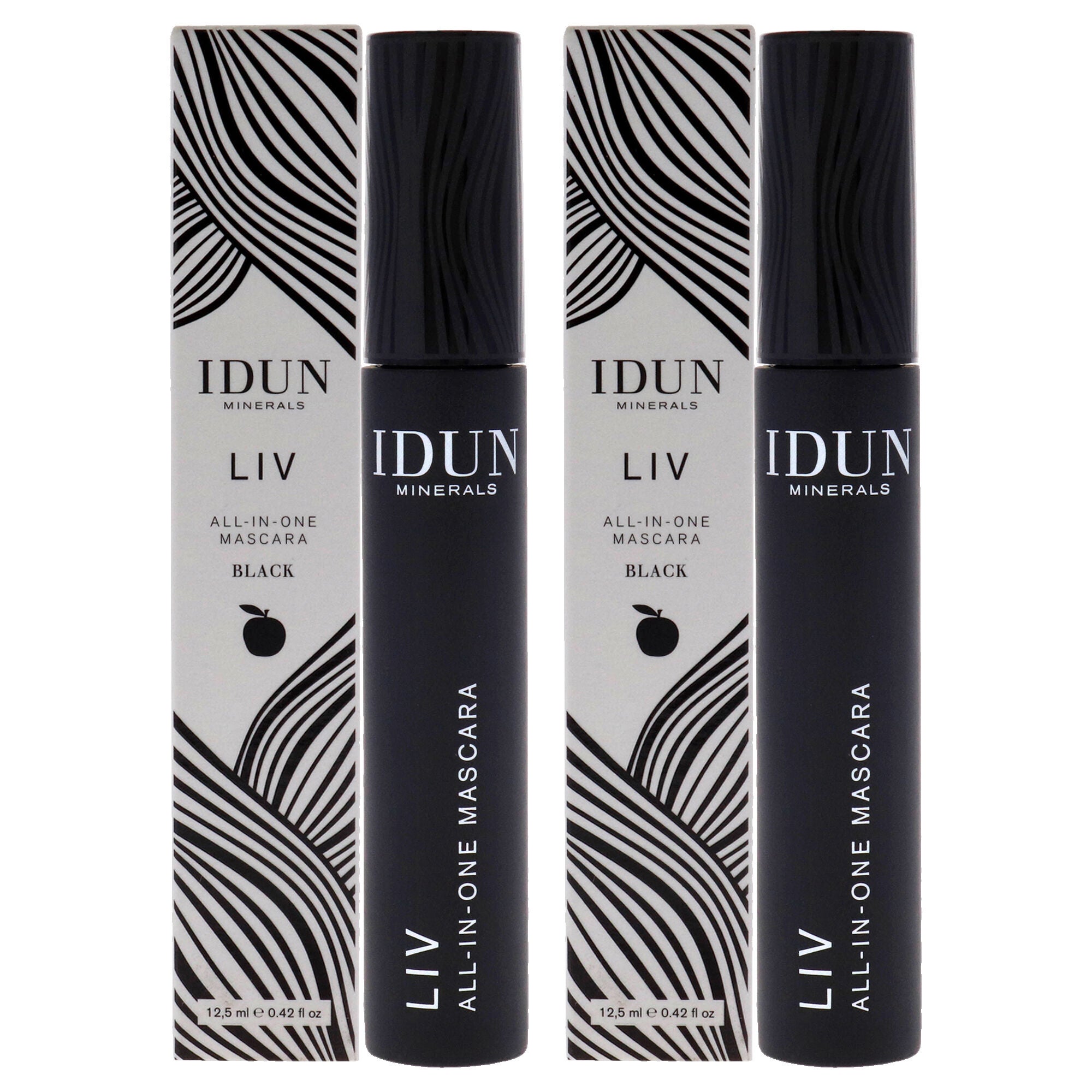 Liv All-in-one Mascara - 014 Black by Idun Minerals for Women - 0.42 oz Mascara - Pack of 2, See Description, hi-res image number 0