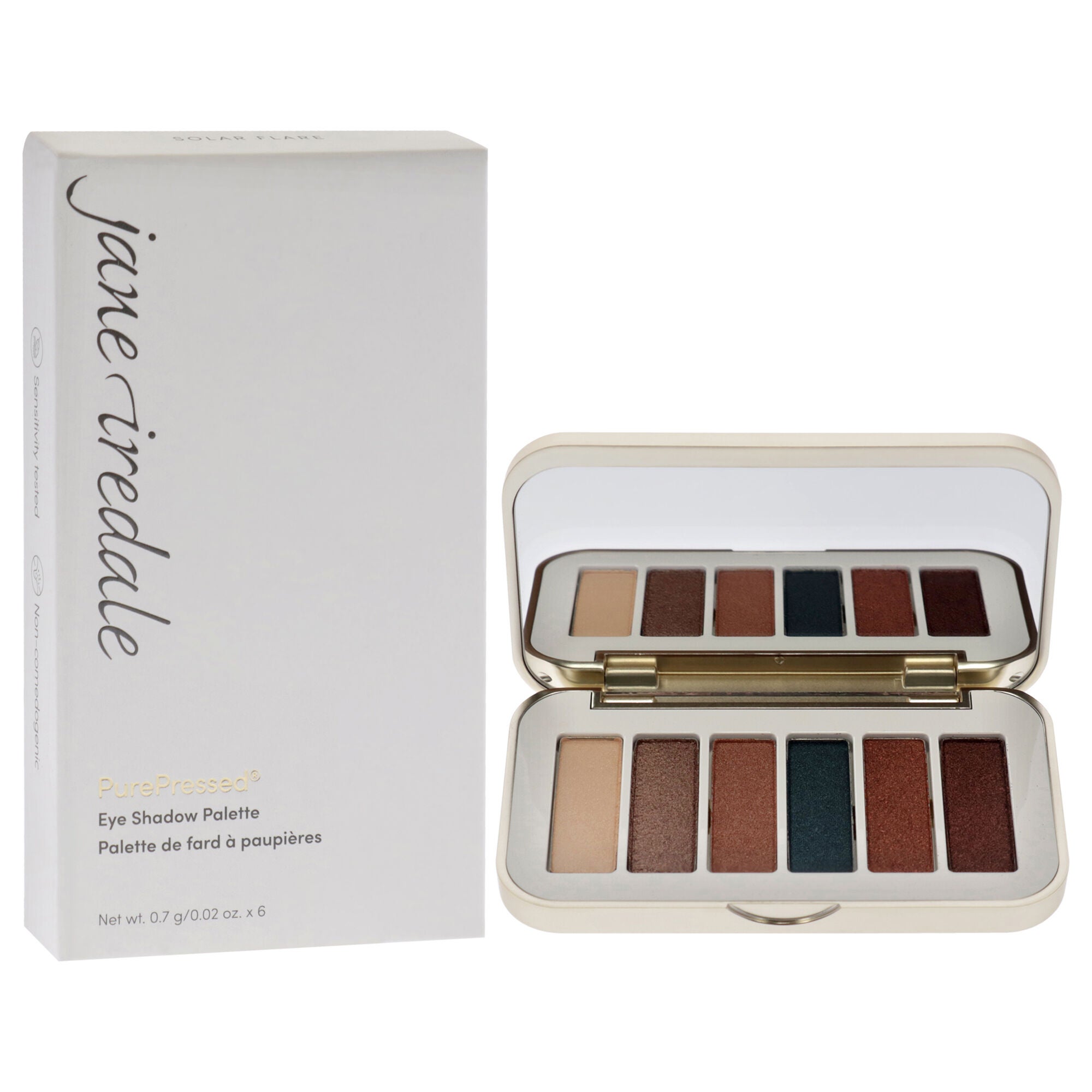 PurePressed Eye Shadow Palette - Solar Flare by Jane Iredale for Women - 0.12 oz Eye Shadow, Multi, alternate image number 1