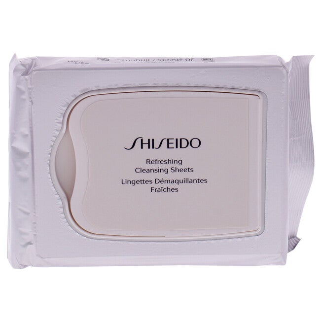 Refreshing Cleansing Sheet by Shiseido for Unisex - 30 Count Wipes, NA, alternate image number null