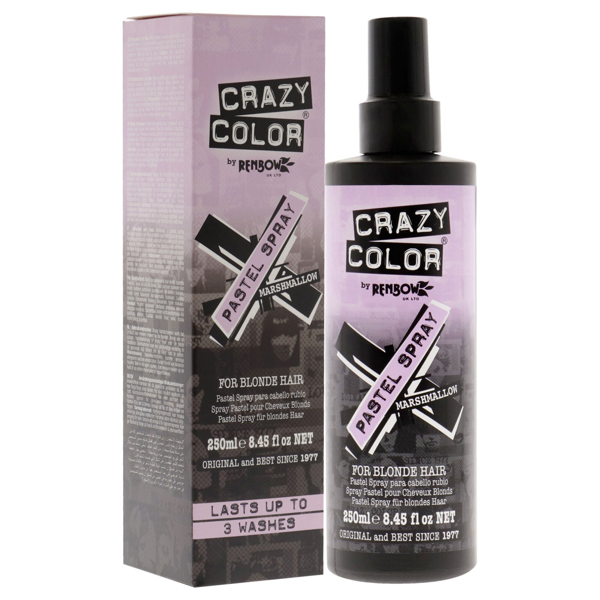 Pastel Spray - Marshmallow by Crazy Color for Women - 8.45 oz Hair Spray, , alternate image number 7